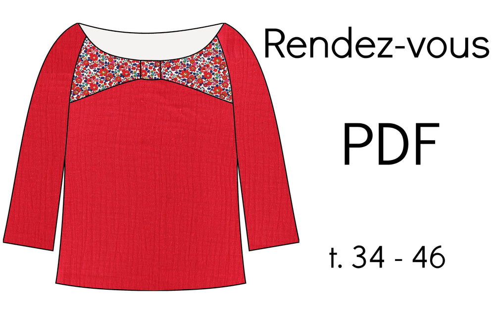 La blouse "RENDEZ-VOUS" ! Nouveau patron femme