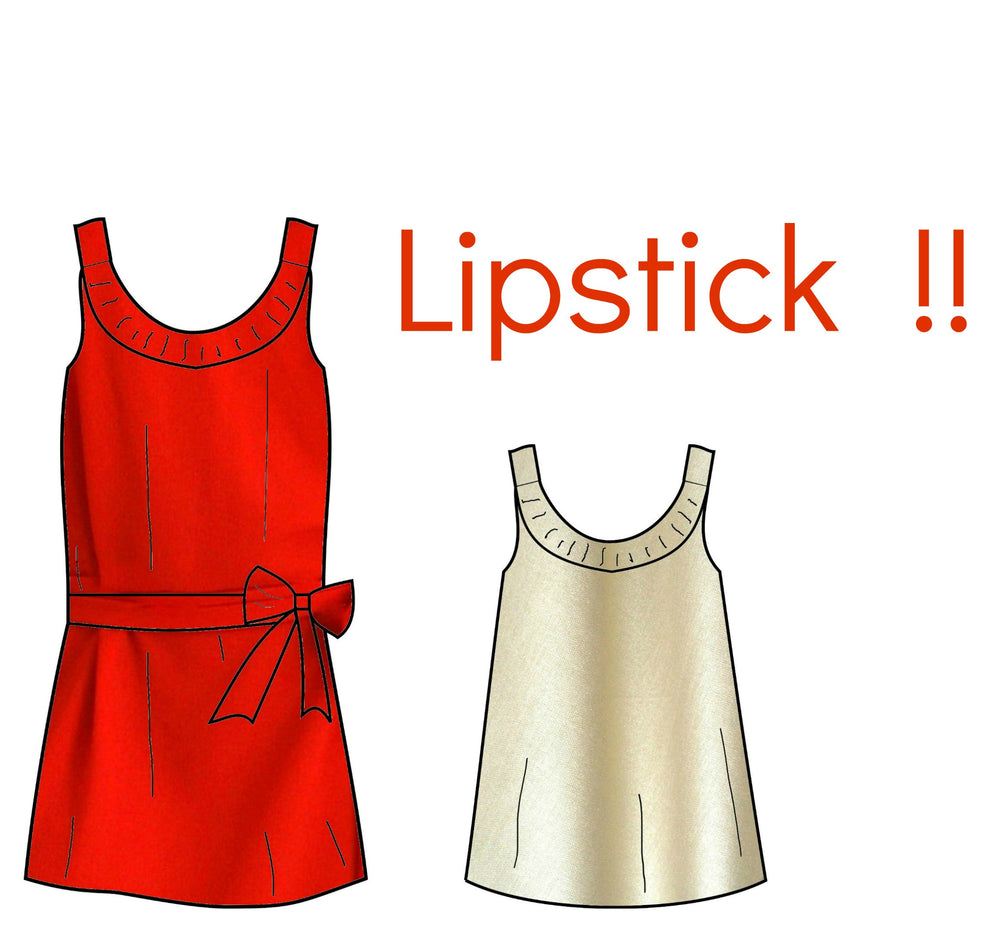 Le patron "LIPSTICK" : Robe ou Top pour Femme !