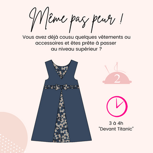 Patron Robe Mademoiselle Bébé - PDF – Chut Charlotte !