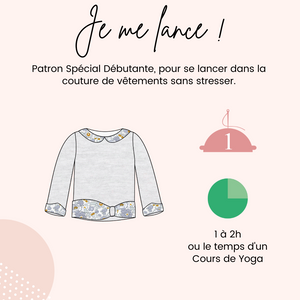 Patron couture enfant Sweat Pianeta - PDF